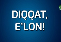 O‘zbekiston Respublikasi Vazirlar Mahkamasi huzuriagi Agrosanoat majmui ustidan nazorat qilish inspeksiyasining Yosh mutaxassislarni tanlash dasturi eʼloni